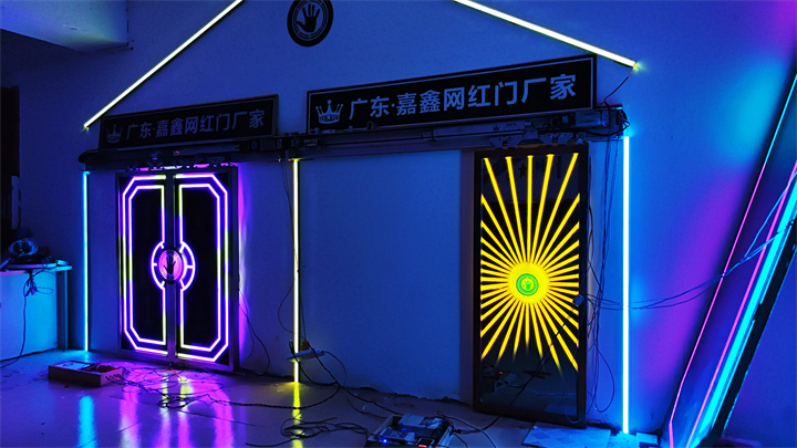 掌纹发光门,数字化校园科技门