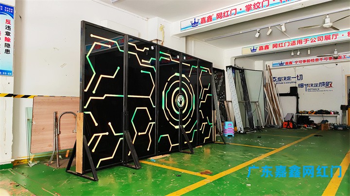 掌纹触摸发光感应网红门