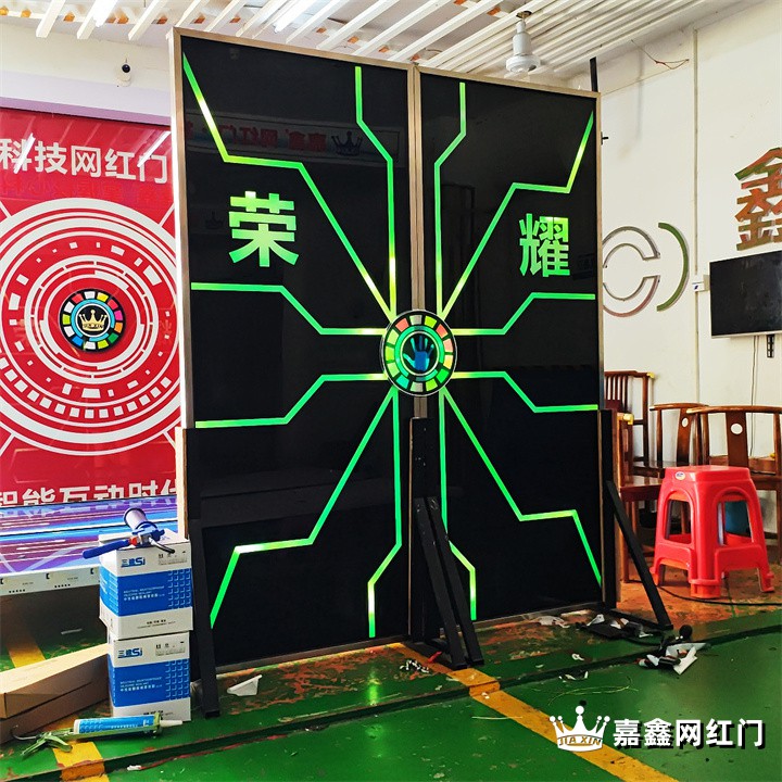 夜店网红掌纹全息电动门