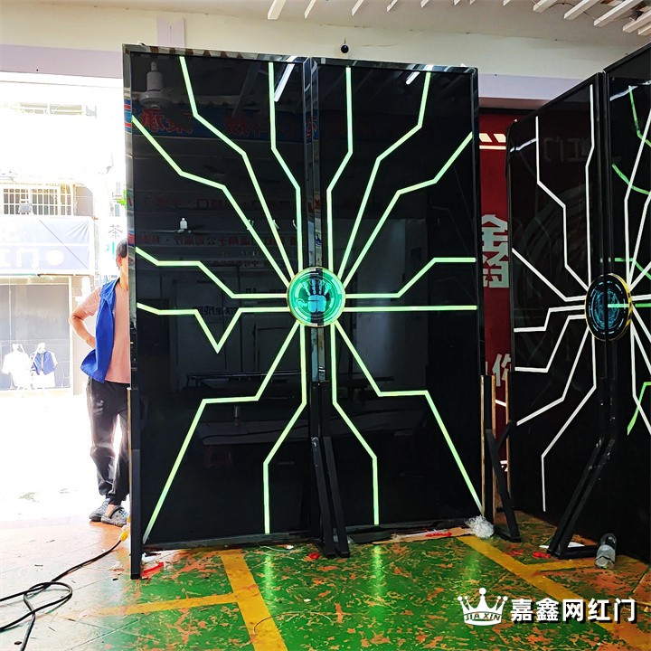 展览馆科技手掌感应移门定制厂家