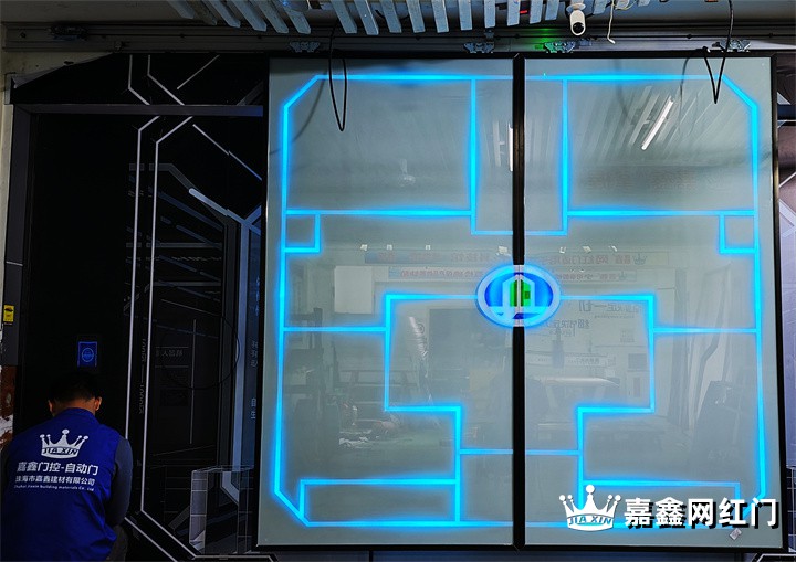 展厅掌纹门,抖音同款网红门