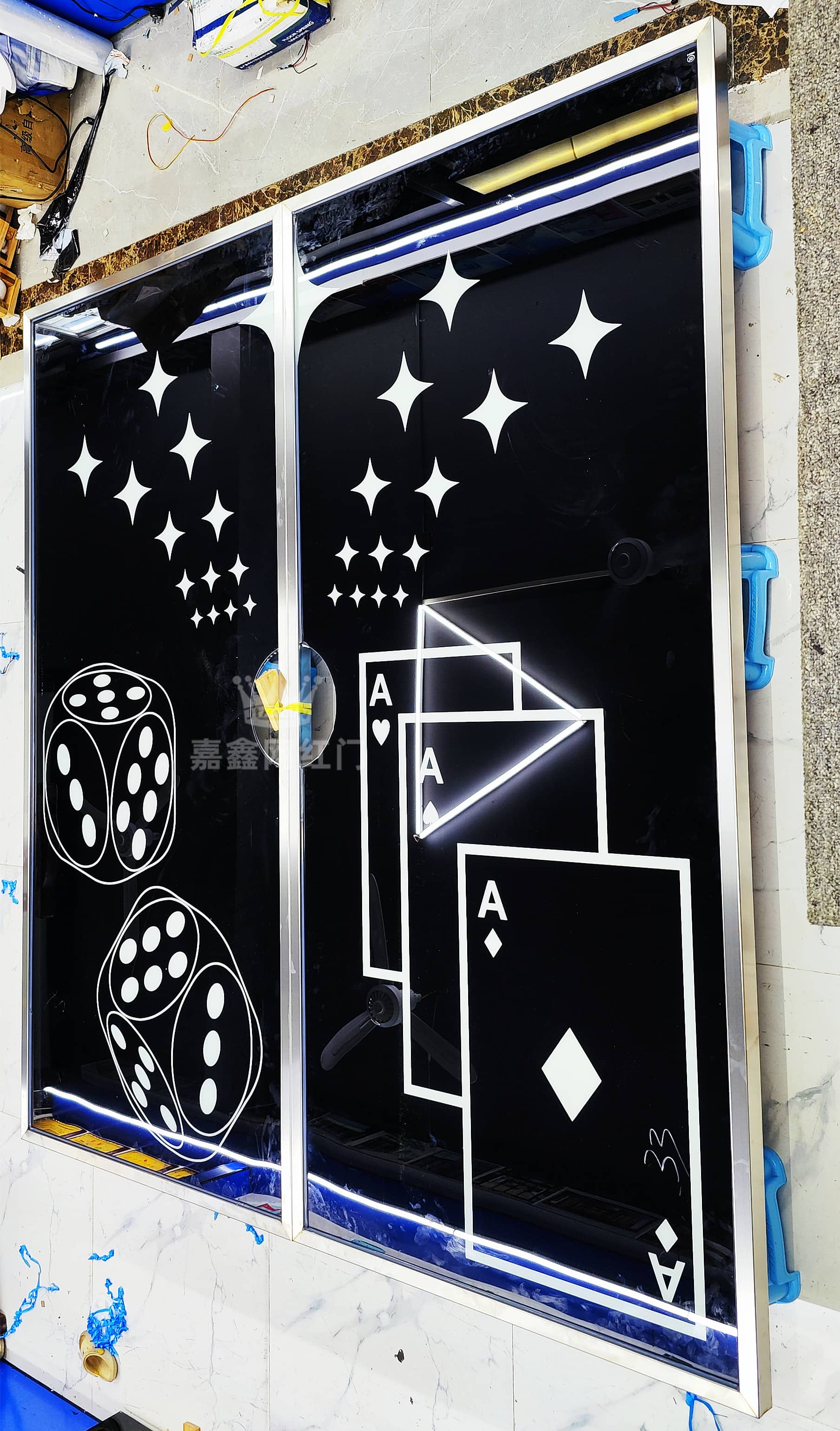 清吧剧本杀KTV网咖游戏厅动感灯光门