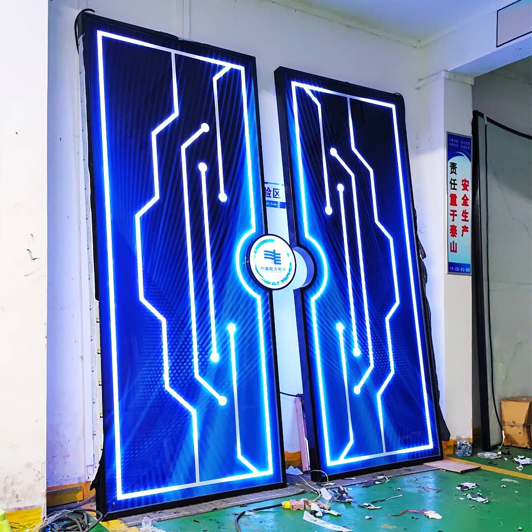 手掌自动感应网红门