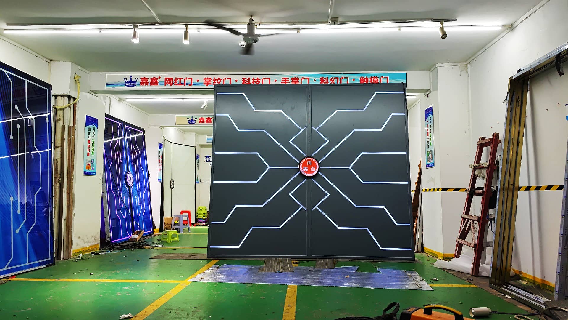 掌纹玻璃门制作设计